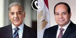 عاجل.. السيسي يتلقى اتصالا من رئيس وزراء باكستان