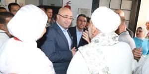 محافظ بني سويف في جولة بقرية كوم أبو خلاد بمركز ناصر