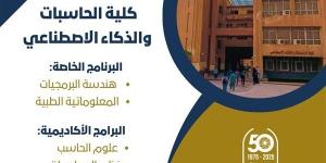 تنسيق الجامعات.. تعرف على ﻛﻠﻴﺔ الحاسبات والذكاء الاصطناعي بجامعة حلوان