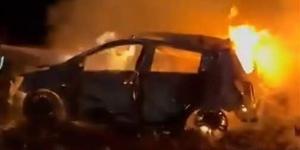 قصف إيراني يصيب مبنى وسط إسرائيل ويتسبب في حريق هائل