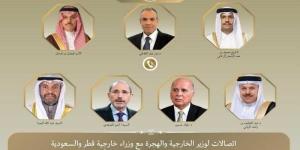 وزير الخارجية يبحث مع نظرائه بقطر والسعودية ...