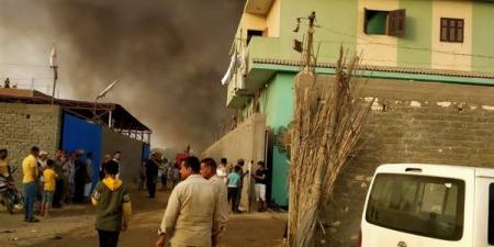 السيطرة على حريق في مركز جرجا دون إصابات