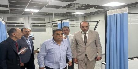 محافظ الدقهلية يطمئن على مصابي حريق قرية أبو زاهر بالمستشفى الدولي