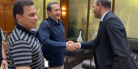 بقيادة حسام البدري.. وصول الفوج الأول من الرياضيين المصريين بليبيا إلى مطار القاهرة