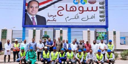 محافظ سوهاج يتفقد محطة مياه الأحايوة المدمجة بأخميم