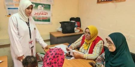 قافلة سكانية شاملة بقرية الجمالين تقدم خدمات طبية وتسهيلات للمواطنين