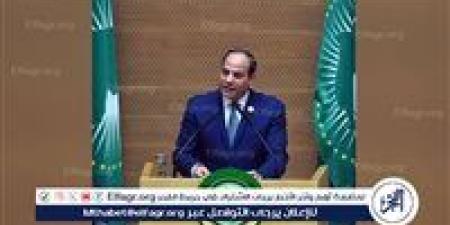 عاجل- السيسي في يوم إفريقيا: نجدد التزام مصر الراسخ بوحدة القارة وتعزيز مسار التنمية المستدامة