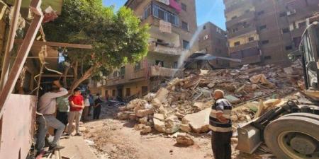 انهيار عقارين بحدائق القبة وتدخل عاجل من الحماية المدنية