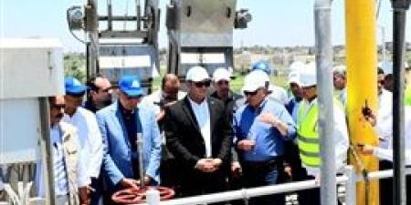 الشربيني وكدواني يتفقدان محطة معالجة صرف صحي برطباط بمغاغة ضمن مشروعات "حياة كريمة"