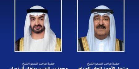 أمير الكويت يبحث هاتفيا من رئيس دولة الإمارات التطورات المتسارعة في الشرق الأوسط