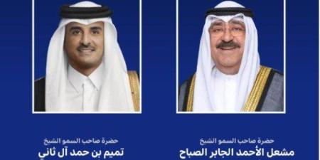 أمير الكويت يجري اتصالا هاتفيا بنظيره القطري
