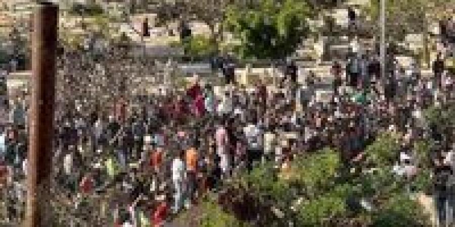تشييع جثمان الطفل أدهم ضحية أصدقائه ببلطيم.. والمشيعين: عايزين حقه