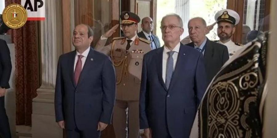 مراسم استقبال رسمية للرئيس السيسي عقب وصوله لليونان