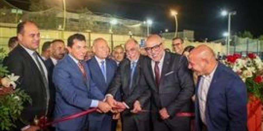 وزير الرياضة ومحافظ القاهرة ورئيس نادى الزهور يفتتحون 9 ملاعب بفرع مدينة نصر