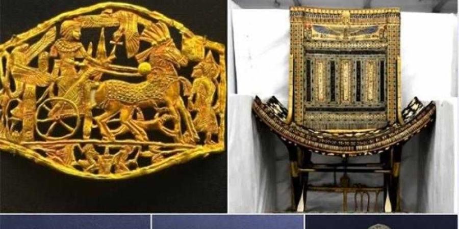 المتحف المصري الكبير يستقبل 163 قطعة من كنوز الملك الذهبي توت عنخ آمون