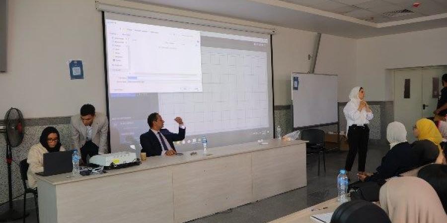 علوم حلوان الأهلية تنظم ورشة عمل لتدريب طلابها على أحدث الأجهزة العلمية