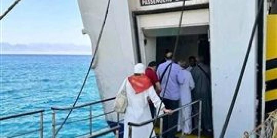 انطلاق أولى أفواج الحج البري من ميناء نويبع البحري وسط استعدادات مكثفة من هيئة موانئ البحر الاحمر