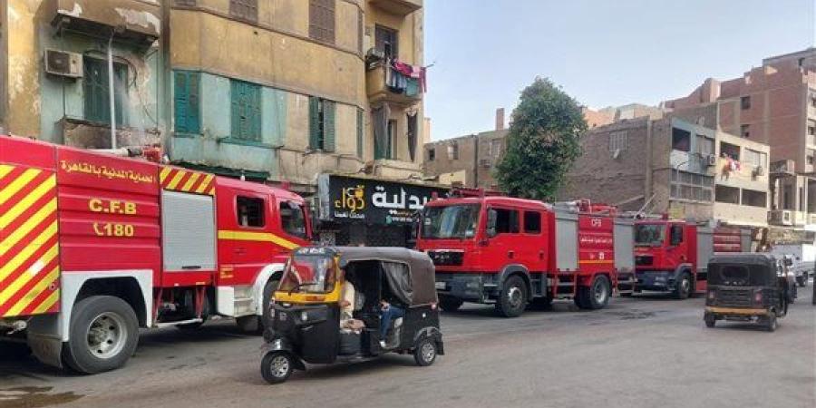 السيطرة على حريق فى محل كاوتش بمنطقة روض الفرج