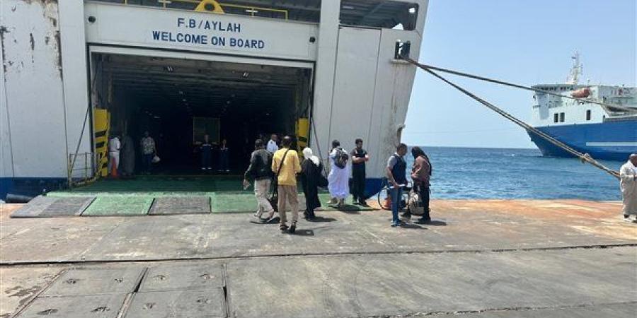 مغادرة الفوج الثاني من حجاج بيت الله الحرام بميناء نويبع البحري