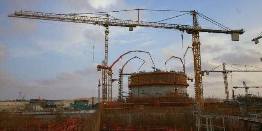 اكتمال أعمال الصبة الخرسانية لمبنى وعاء الاحتواء الداخلي بالمفاعل الثاني لمحطة الضبعة