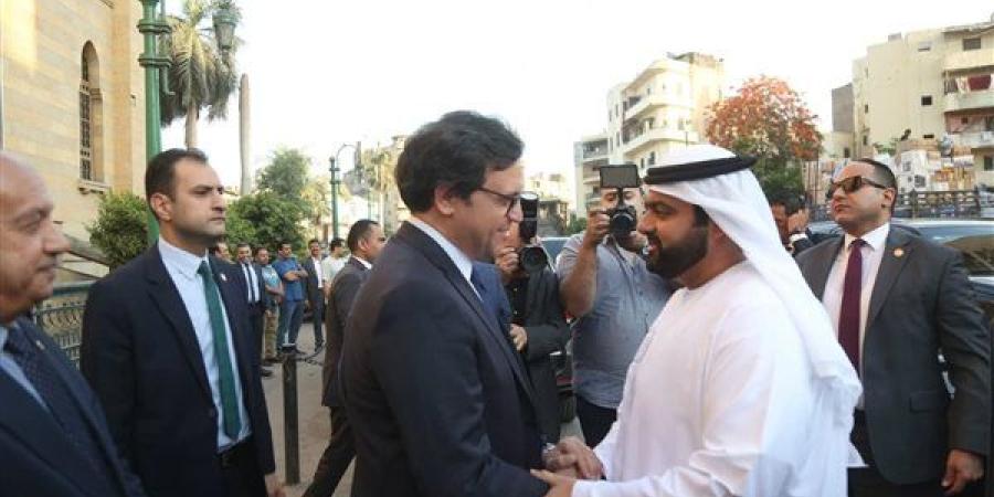 وزير الثقافة يستقبل ولي عهد الفجيرة لبحث آليات التعاون.. صور
