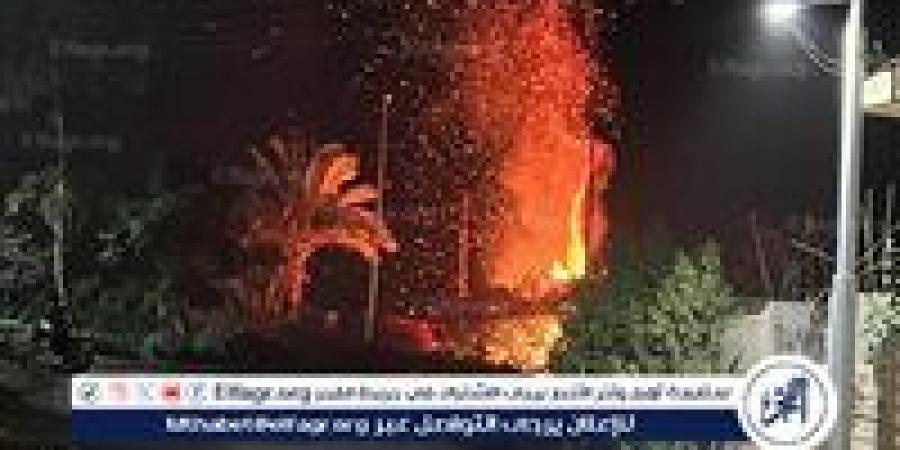 دون فقدان بالأرواح.. التحقيق في حريق مخزن أخشاب بعزبة النخل