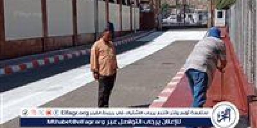 تجميل ورفع كفاءة طرق محيط مسجد سيدي عبد الرحيم لاستقبال الزوار