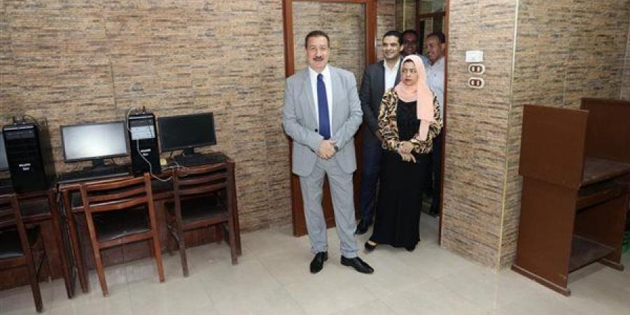 محافظ المنوفية يتفقد منظومة العمل بمركز الدراسات الوطنية