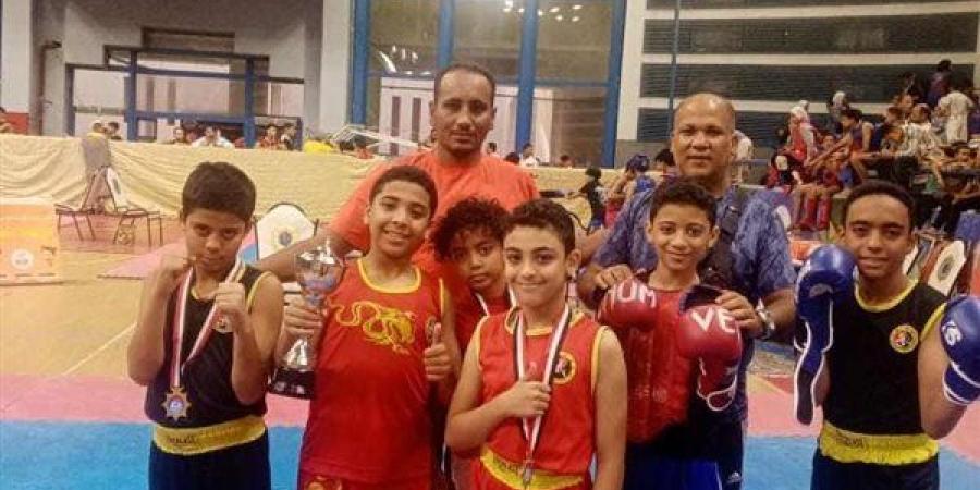 «6 ذهبيات وميدالية فضية وكأس» لـ نادي المنيا في بطولة الساندا للكونغ فو